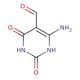 6-Amino-2,4-dioxo-1,2,3,4-tetrahydro-pyrimidine-5-carbaldehyde (CAS 87166-64-1) - chemical structure image