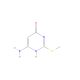 6-Amino-2-methylthio-4(3H)pyrimidinone (CAS 1074-41-5) - chemical structure image