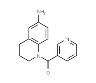 (6-Amino-3,4-dihydro-2H-quinolin-1-yl)-pyridin-3-yl-methanone - chemical structure image