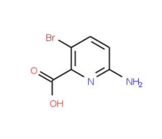 6-Amino-3-bromopicolinic acid (CAS 1033201-61-4) - chemical structure image