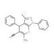 6-Amino-3-methyl-1,4-diphenyl-1,4-dihydro-pyrano[2,3-c]pyrazole-5-carbonitrile (CAS 53316-57-7) - chemical structure image