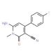 6-amino-4-(4-fluorophenyl)-1-methyl-2-oxo-1,2-dihydropyridine-3-carbonitrile - chemical structure image