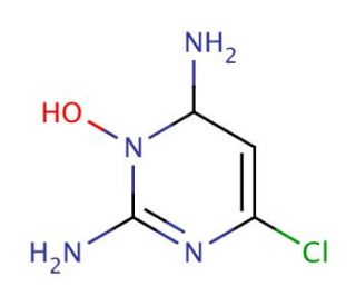 6-Amino-4-chloro-1,2-dihydro-1-hydroxy-2-iminopyrimidine (CAS 887352-37-6) - chemical structure image