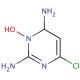 6-Amino-4-chloro-1,2-dihydro-1-hydroxy-2-iminopyrimidine (CAS 887352-37-6) - chemical structure image