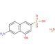 6-Amino-4-hydroxy-2-naphthalenesulfonic acid monohydrate (CAS 139123-65-2) - chemical structure image