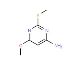 6-Amino-4-methoxy-2-methylthiouracil (CAS 3289-53-0) - chemical structure image