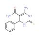 6-Amino-4-phenyl-2-thioxo-1,2,3,4-tetrahydro-pyrimidine-5-carboxylic acid amide (CAS 98011-28-0) - chemical structure image