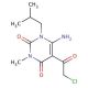 6-Amino-5-(2-chloro-acetyl)-1-isobutyl-3-methyl-1H-pyrimidine-2,4-dione - chemical structure image