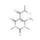 6-amino-5-(2-chloropropanoyl)-1,3-dimethylpyrimidine-2,4(1H,3H)-dione - chemical structure image