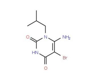 6-Amino-5-bromo-1-isobutyl-1H-pyrimidine-2,4-dione - chemical structure image