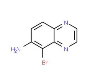 6-Amino-5-bromoquinoxaline (CAS 50358-63-9) - chemical structure image