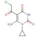 6-amino-5-(chloroacetyl)-1-cyclopropylpyrimidine-2,4(1H,3H)-dione - chemical structure image