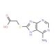 [(6-Amino-9H-purin-8-yl)sulfanyl]acetic acid - chemical structure image