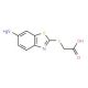 (6-Amino-benzothiazol-2-ylsulfanyl)-acetic acid (CAS 25801-92-7) - chemical structure image