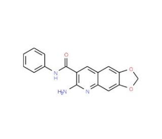 6-amino-N-phenyl[1,3]dioxolo[4,5-g]quinoline-7-carboxamide - chemical structure image
