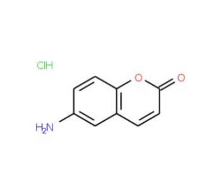 6-Aminocoumarin hydrochloride (CAS 63989-79-7) - chemical structure image