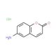 6-Aminocoumarin hydrochloride (CAS 63989-79-7) - chemical structure image