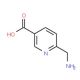 6-Aminomethylnicotinic acid (CAS 76196-67-3) - chemical structure image