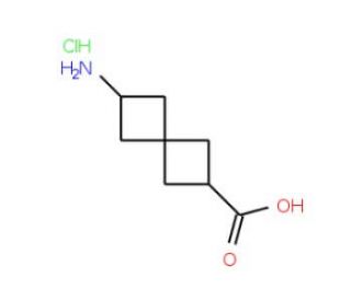 6-aminospiro[3.3]heptane-2-carboxylic acid hydrochloride - chemical structure image
