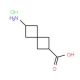 6-aminospiro[3.3]heptane-2-carboxylic acid hydrochloride - chemical structure image