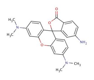 6-Aminotetramethylrhodamine (CAS 159435-10-6) - chemical structure image