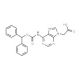 (6-Benzhydryloxycarbonylamino-purin-9-yl)-acetic acid (CAS 186046-80-0) - chemical structure image