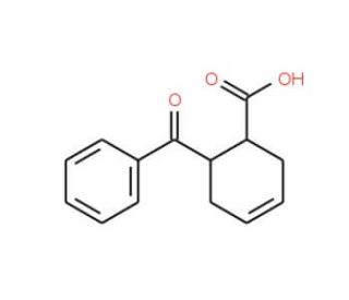 6-Benzoyl-cyclohex-3-enecarboxylic acid - chemical structure image