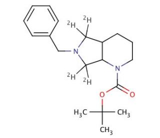 6-Benzyl-1-tert-boc-octahydropyrrolo[3,4-b]pyridine-d4 - chemical structure image