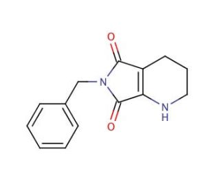 6-Benzyl-5,7-dioxo-hexahydropyrrolo[3,4-b]pyridine (CAS 1076198-93-0) - chemical structure image