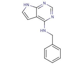 6-Benzylamino-7-deazapurine (CAS 60972-04-5) - chemical structure image