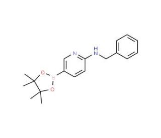 6-(Benzylamino)pyridine-3-boronic acid pinacol ester (CAS 1073354-27-4) - chemical structure image