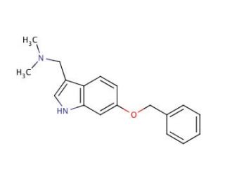 6-Benzyloxygramine (CAS 57765-22-7) - chemical structure image