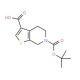 6-Boc-4,5,6,7-Tetrahydro-thieno[2,3-c]pyridine-3-carboxylic acid (CAS 889939-56-4) - chemical structure image