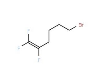 6-Bromo-1,1,2-trifluorohex-1-ene (CAS 126828-29-3) - chemical structure image