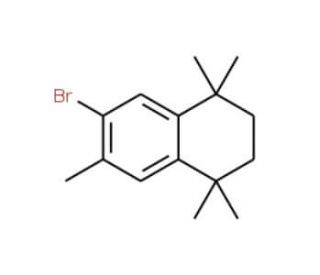 6-Bromo-1,1,4,4,7-pentamethyl-1,2,3,4-tetrahydro-naphthalene (CAS 119999-22-3) - chemical structure image