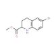 6-Bromo-1,2,3,4-tetrahydro-quinoline-2-carboxylic acid methyl ester (CAS 511230-72-1) - chemical structure image