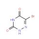 6-Bromo-1,2,4-triazine-3,5(2H,4H)-dione (CAS 4956-05-2) - chemical structure image