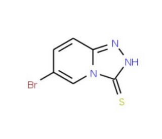 6-Bromo-[1,2,4]triazolo[4,3-a]pyridine-3-thiol (CAS 1093092-64-8) - chemical structure image