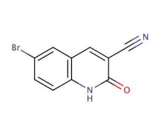 6-Bromo-1,2-dihydro-2-oxoquinoline-3-carbonitrile - chemical structure image