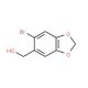 (6-Bromo-1,3-benzodioxol-5-yl)methanol (CAS 6642-34-8) - chemical structure image