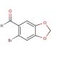 6-Bromo-1,3-benzodioxole-5-carboxaldehyde (CAS 15930-53-7) - chemical structure image