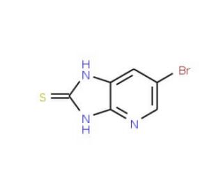 6-bromo-1,3-dihydro-2H-imidazo[4,5-b]pyridine-2-thione (CAS 93752-20-6) - chemical structure image