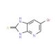 6-bromo-1,3-dihydro-2H-imidazo[4,5-b]pyridine-2-thione (CAS 93752-20-6) - chemical structure image