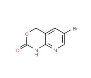 6-Bromo-1,4-dihydro-2H-pyrido-[2,3-d][1,3]oxazin-2-one - chemical structure image