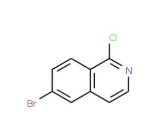 6-Bromo-1-chloroisoquinoline (CAS 205055-63-6) - chemical structure image