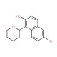 6-Bromo-1-(tetrahydropyran-2-yl)naphthalen-2-ol (CAS 1133116-41-2) - chemical structure image