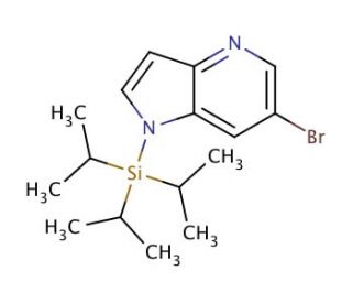 6-Bromo-1-(triisopropylsilyl)-1H-pyrrolo[3,2-b]pyridine (CAS 1015609-27-4) - chemical structure image