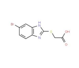 (6-Bromo-1H-benzoimidazol-2-ylsulfanyl)-acetic acid - chemical structure image