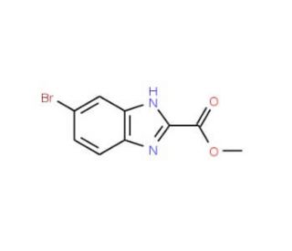 6-Bromo-1H-benzoimidazole-2-carboxylic acid methyl ester (CAS 885280-00-2) - chemical structure image