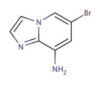 6-Bromo-1H-imidazo[1,2-a]pyridine-8-amine (CAS 676371-00-9) - chemical structure image